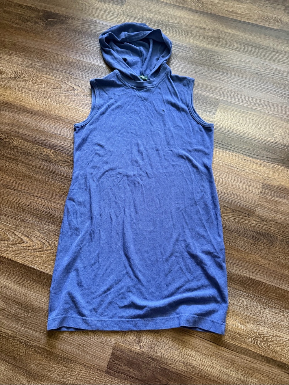 Ralph Lauren Sleeveless Hooded Dress in Periwinkle Blue